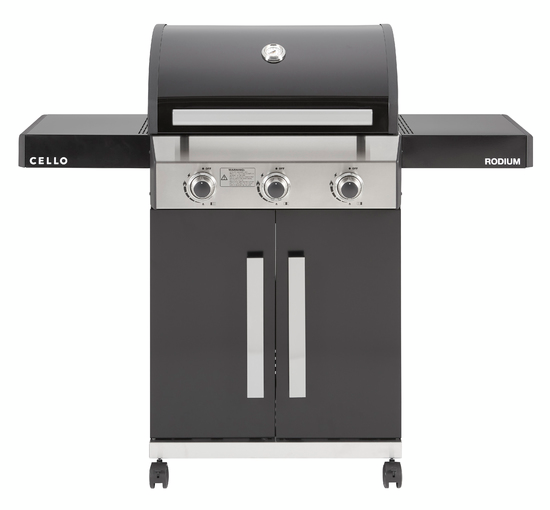 GASOLGRILL RODIUM 3 BLACK CELLO