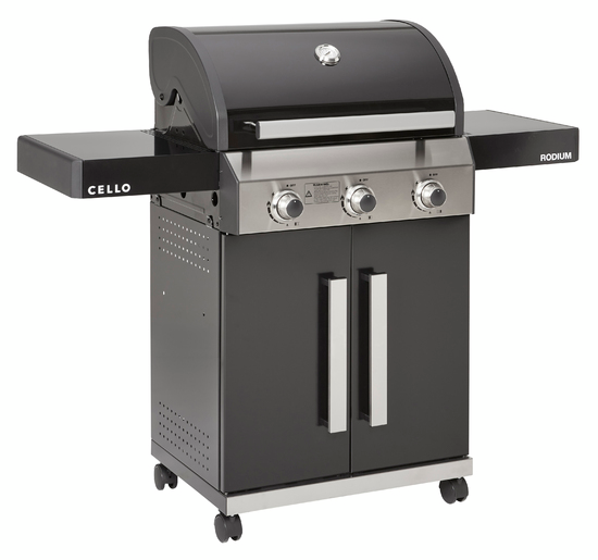 GASOLGRILL RODIUM 3 BLACK CELLO