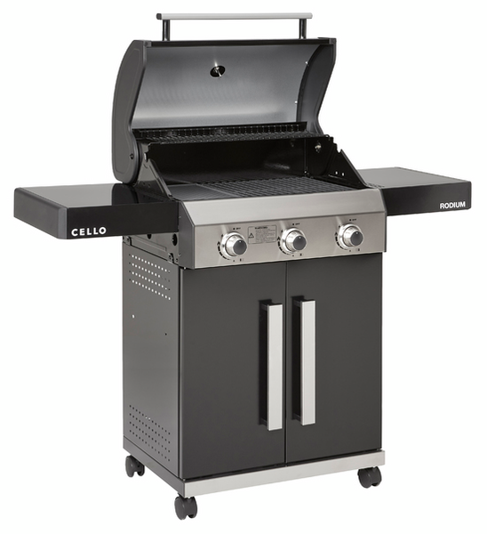 GASOLGRILL RODIUM 3 BLACK CELLO