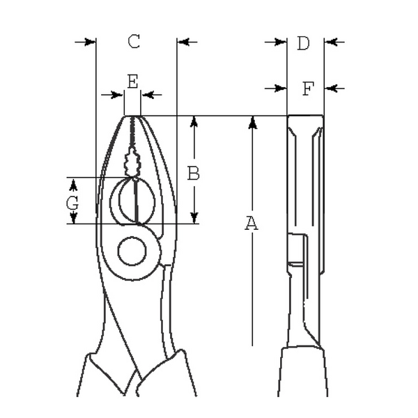 KOMBITÅNG 2628 G ERGO 180 MM 2628 G-180