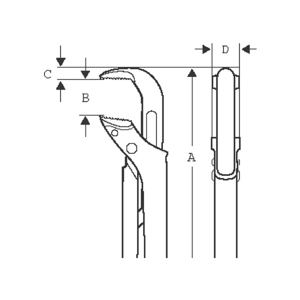 RÖRTÅNG 142 1 1/2" 65X 426 MM