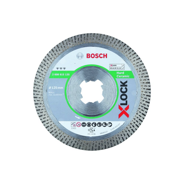 DIAMANTSKIVA X-LOCK HÅRD CERAMIC 125XMM