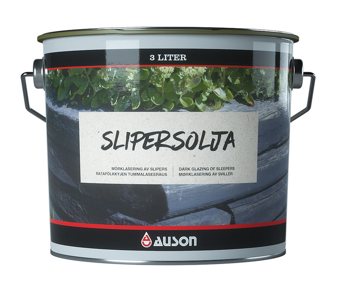 SLIPERSOLJA 3L TORRHALT 40% AUSON FÄRG:BRUNSVART