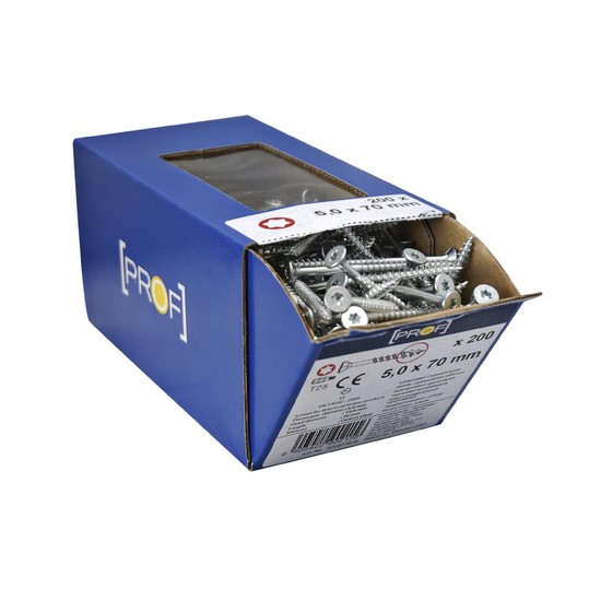 TRÄSKRUV T25 5X70 FZB 200ST PROF