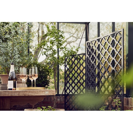 DESIGNSKÄRM JABO LEVANTINE SVART, 790X1590X18MM