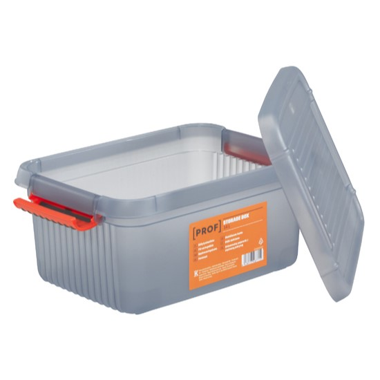 FÖRVARINGSLÅDA 14L GRÅ-ORANGE PROF