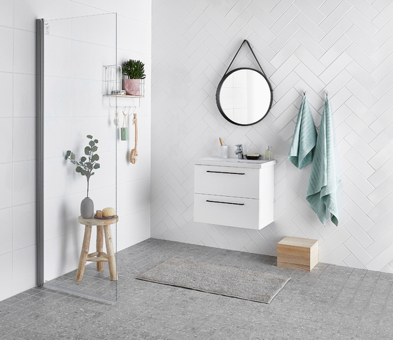 TVÄTTSTÄLLSSKÅP WAVE VIT 59CM