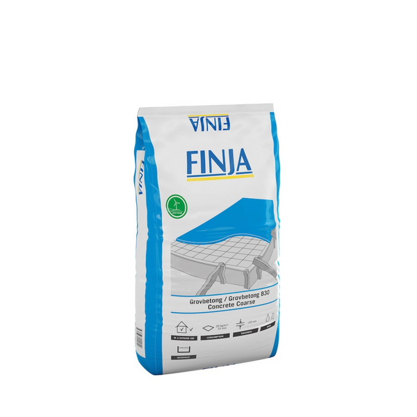 GROVBETONG FINJA K40 0-8MM 25KG