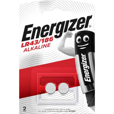 BATTERI ENERGIZER ALKALINE LR43/186 2ST