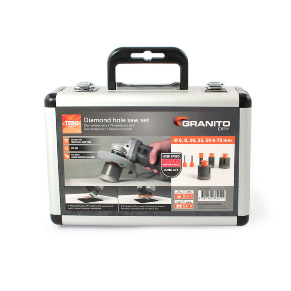 HÅLSÅGSATS GRANITO DRY M