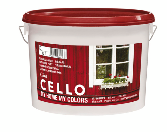 FASADFÄRG CELLO TRADITIONELL GÅRD RÖD 10L