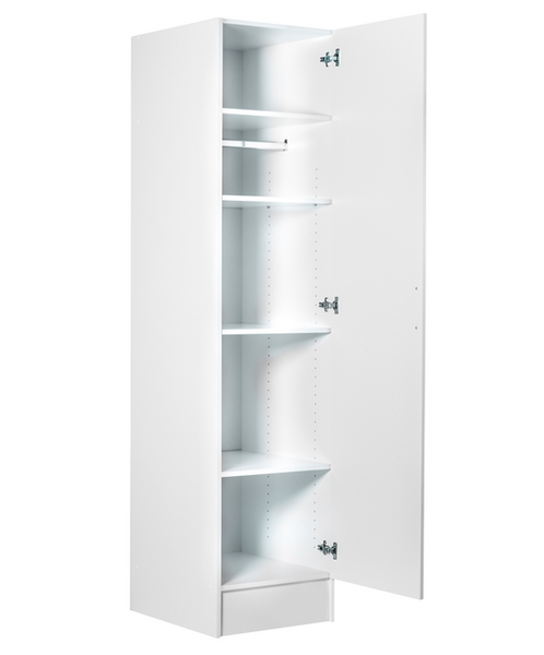 PAKETGARDEROB GOODIY 60CM VIT OBS! 2 KOLLI (1STÅNG+4HYLLA)