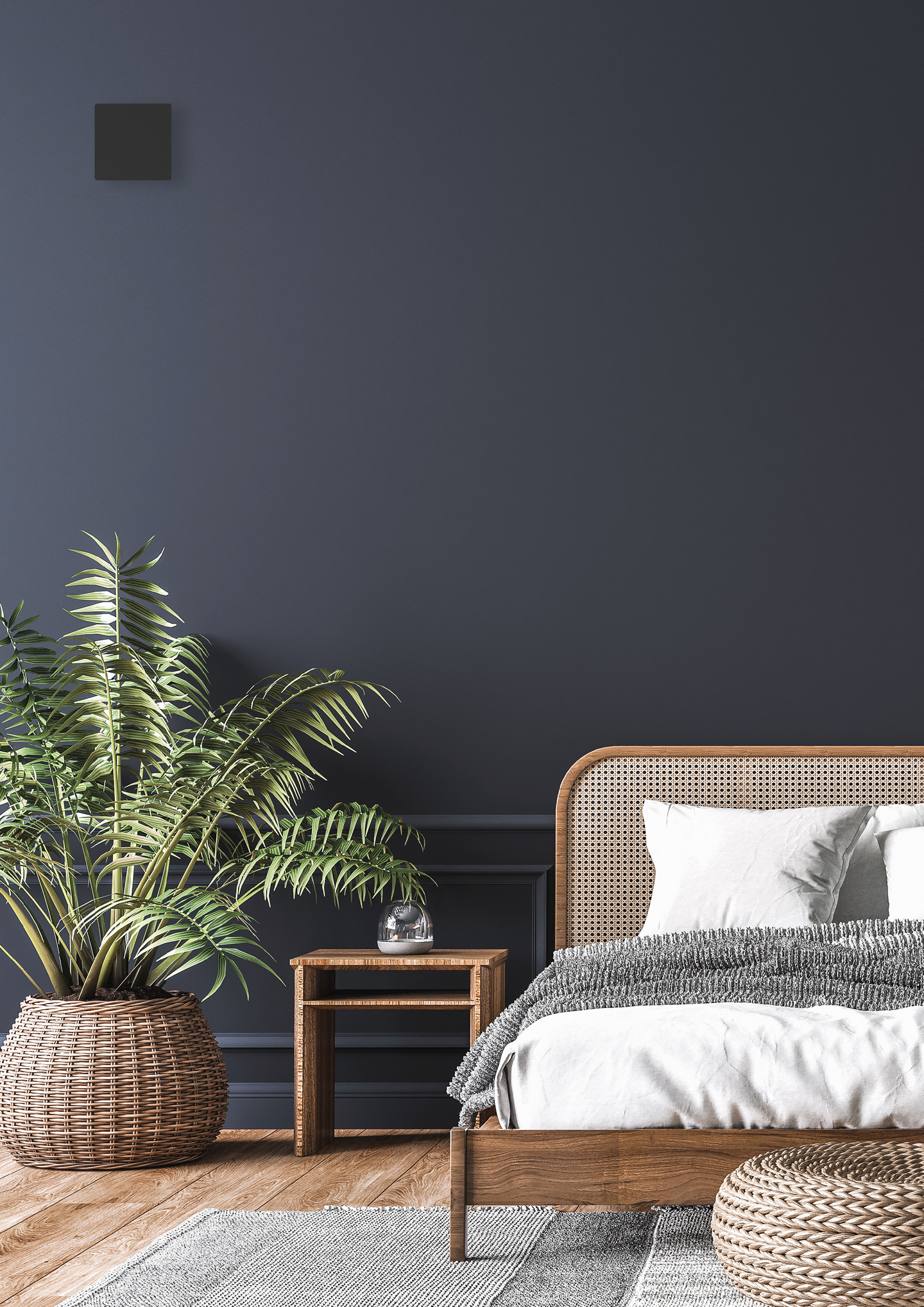 Korvausilmaventtiili Fresh TL100DE seinäventtiili musta