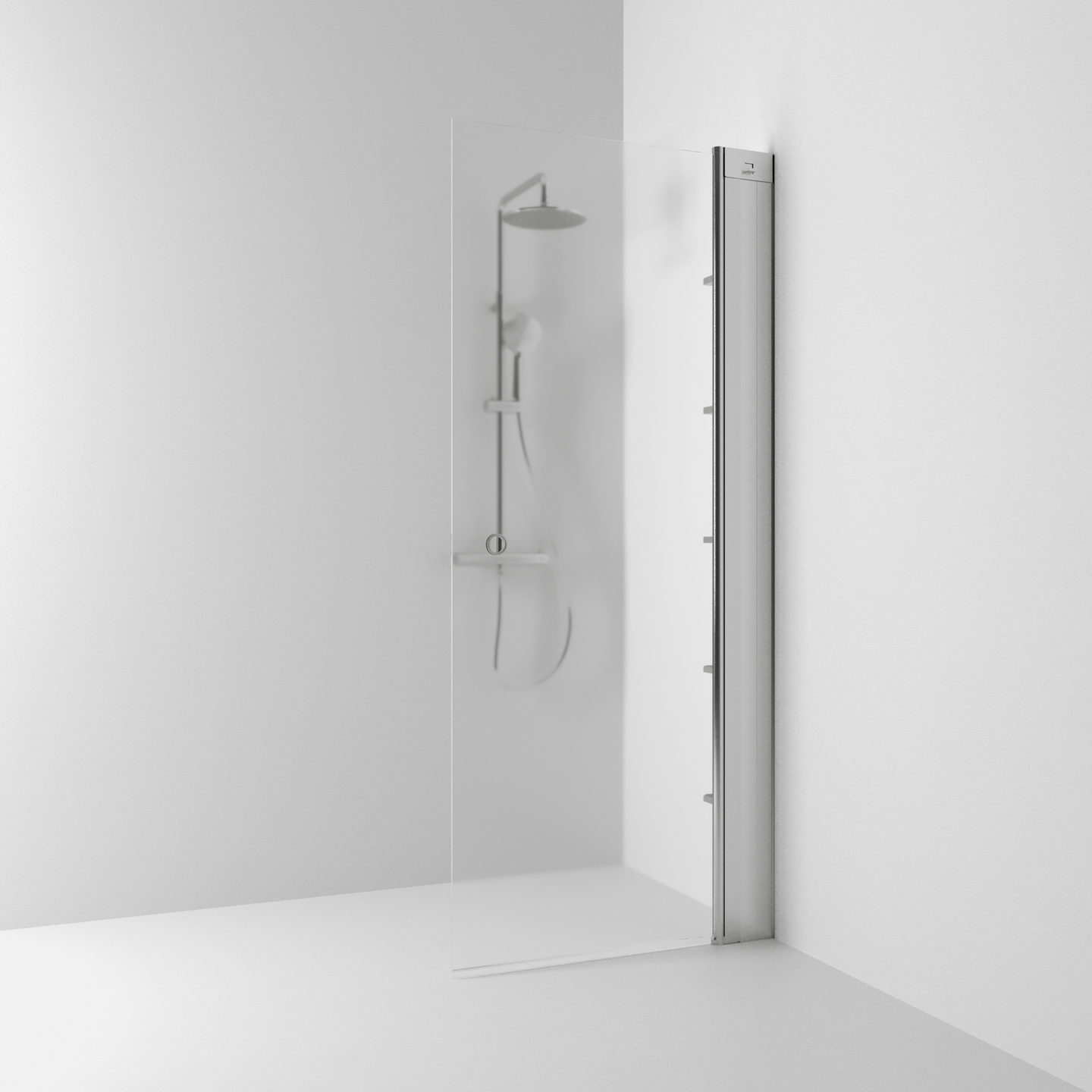 SKÄRMVÄGG SVEDBERGS SKOGA RAK ALU MATT FROST INTHT 52X198X3CM