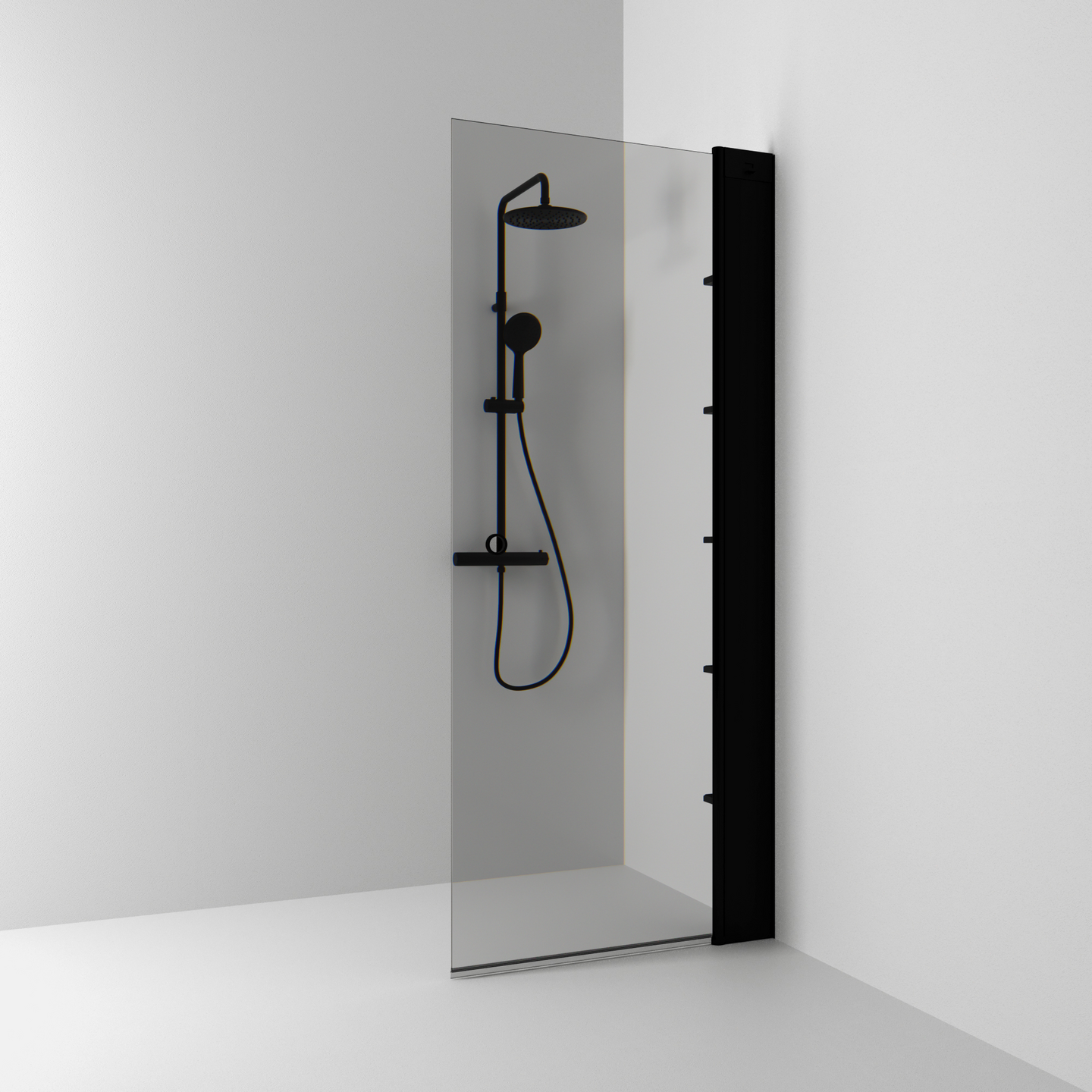 SKÄRMVÄGG SVEDBERGS SKOGA RAK SVART MATT RÖK INTHT 67X198X3CM