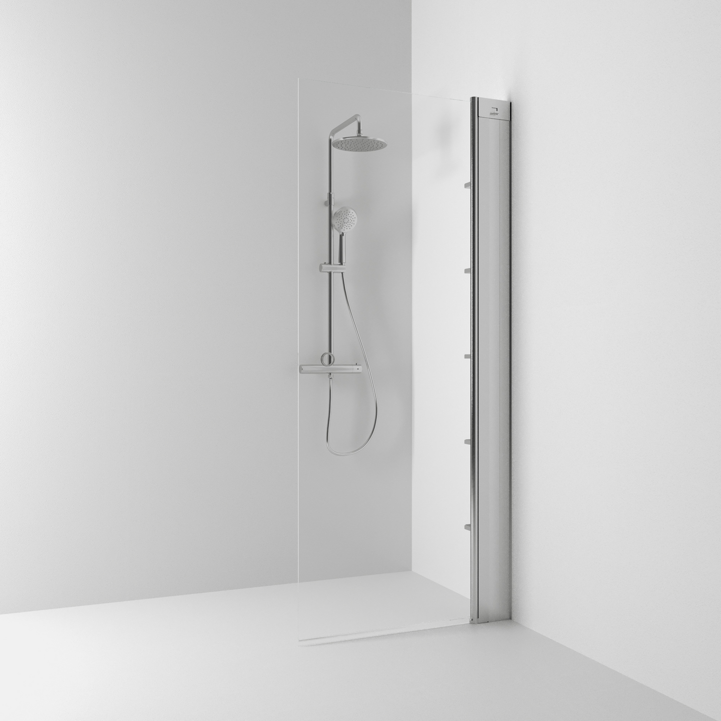 SKÄRMVÄGG SVEDBERGS SKOGA RAK ALU MATT KLAR INTHT 52X198X3CM