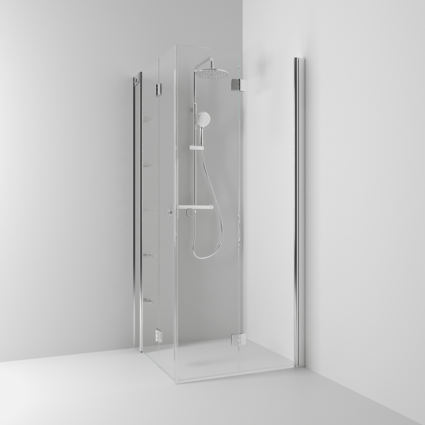 DUSCHFÖRVARING SVEDBERGS SKOGA ALU BLANK 5HYLL 4X198X10CM