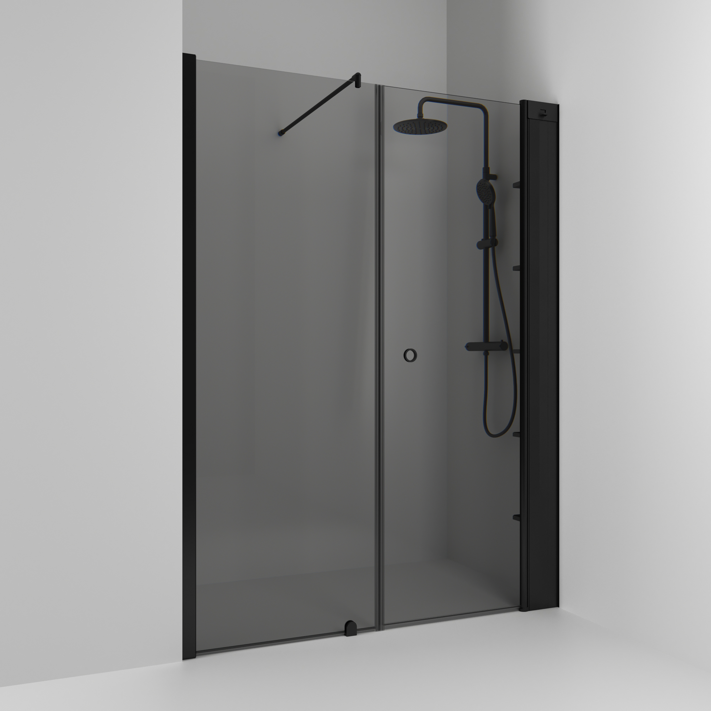 NISCHDUSCH SVEDBERGS SKOGA RAK/FAST SVAR MATT RÖK INTHT 140X198X3CM