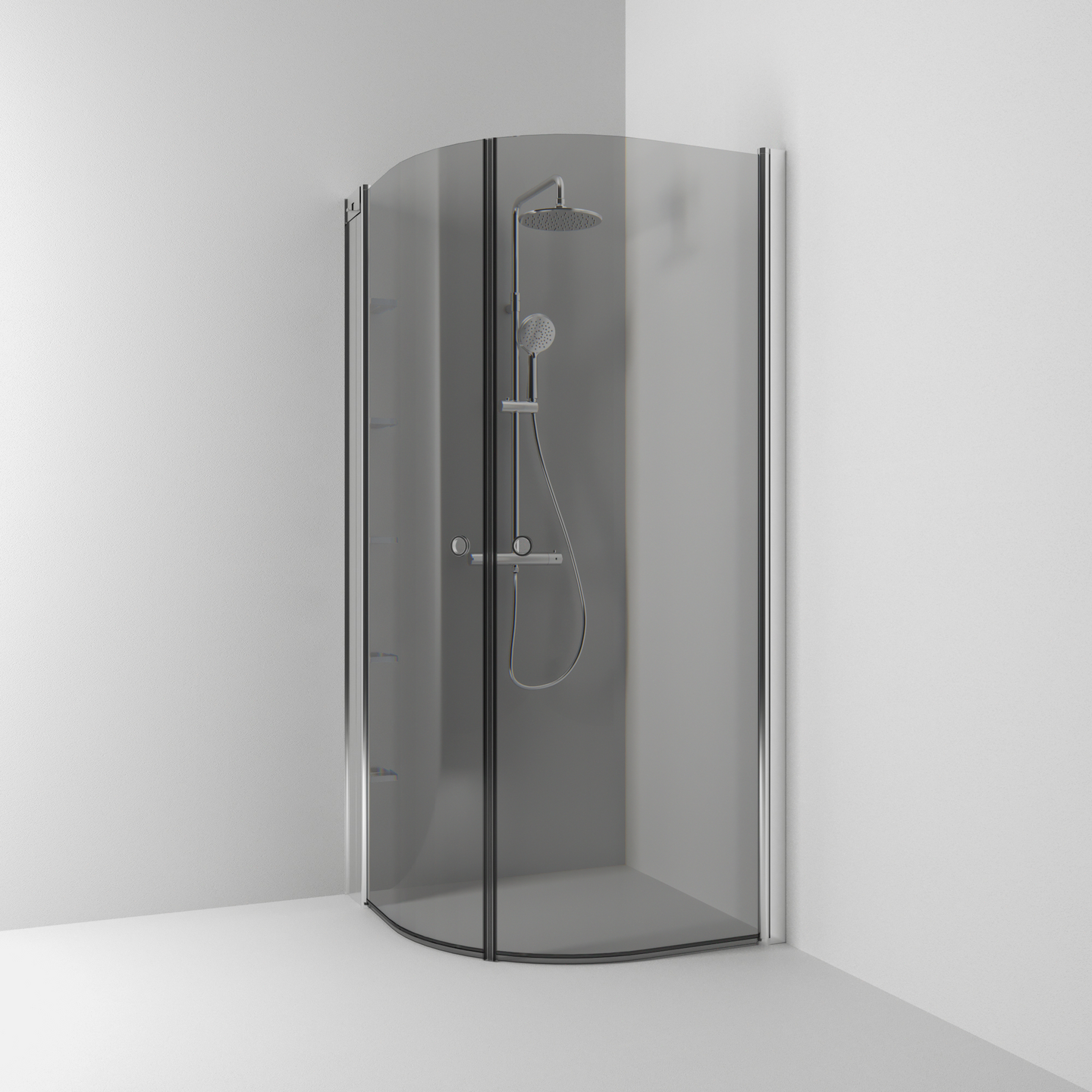 DUSCHFÖRVARING SVEDBERGS SKOGA ALU BLANK 5HYLL 4X198X10CM