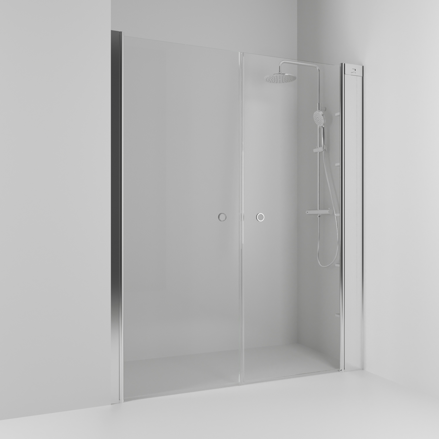 NISCHDUSCH SVEDBERGS SKOGA RAK ALU BLANK KLAR DUBBEL INTHT 198X198X3CM