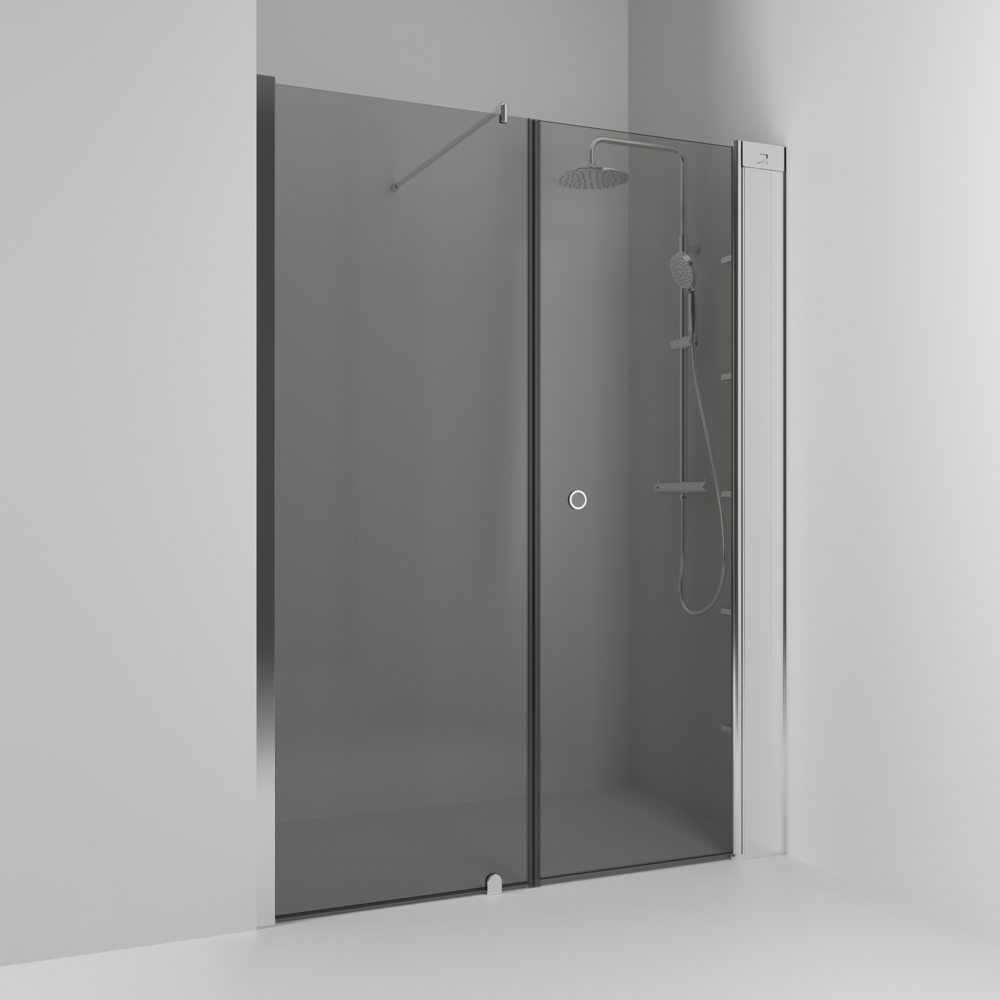 NISCHDUSCH SVEDBERGS SKOGA RAK/FAST ALU BLANK RÖK INTHT 140X198X3CM