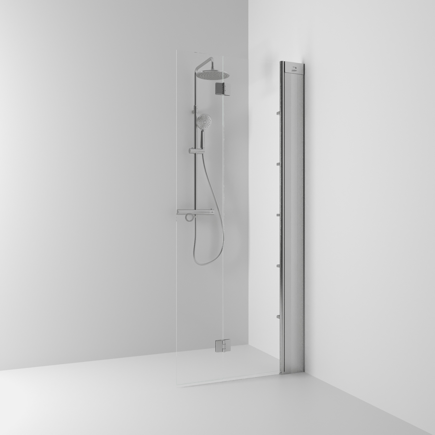 SKÄRMVÄGG SVEDBERGS SKOGA VIKBAR ALU MATT KLARGL INTHT 76,3X3X198CM