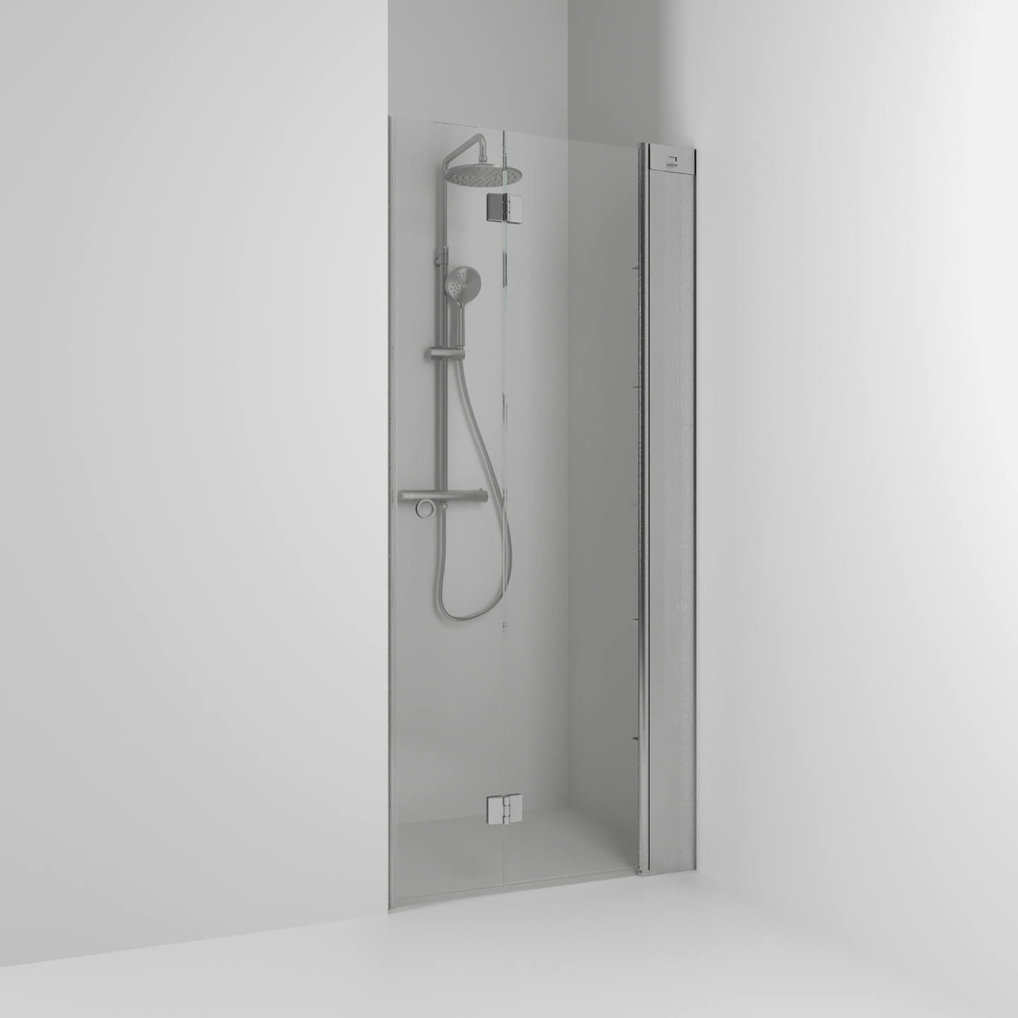 NISCHDUSCH SVEDBERGS SKOGA VIK ALU MATT KLAR ENKEL INTHT 66,3X3X198CM