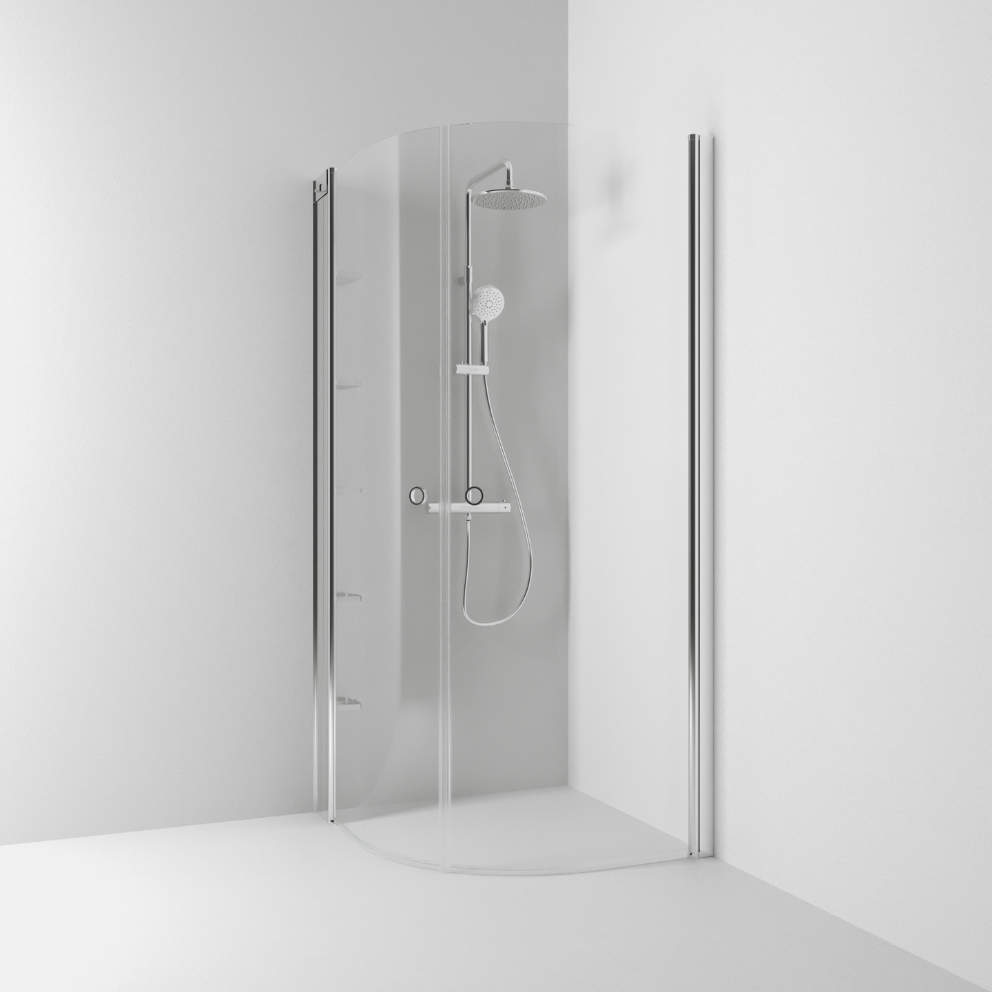 DUSCHFÖRVARING SVEDBERGS SKOGA ALU BLANK 5HYLL 4X198X10CM