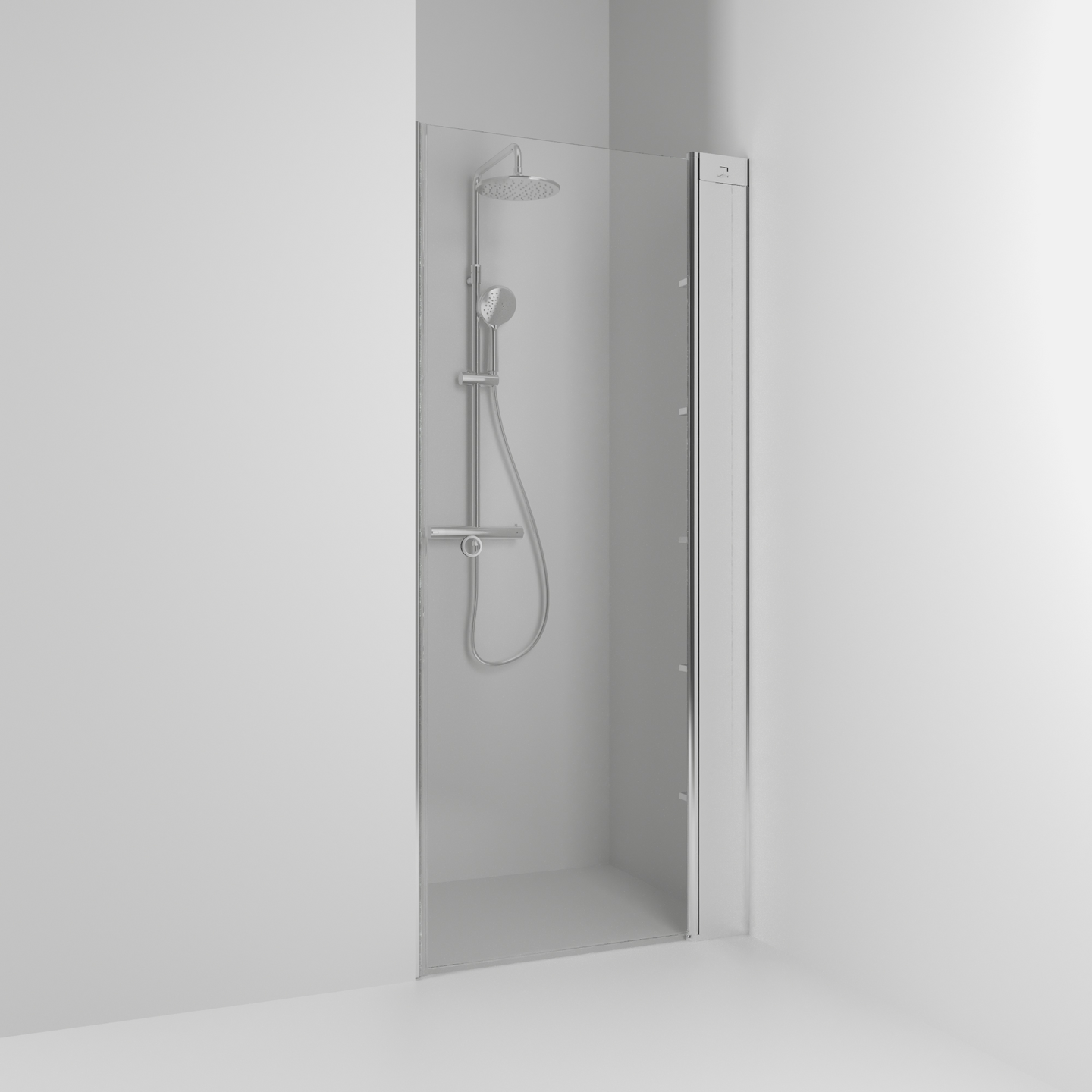 NISCHDUSCH SVEDBERGS SKOGA RAK ALU BLANK KLAR ENKEL INTHT 96,3X198X3CM