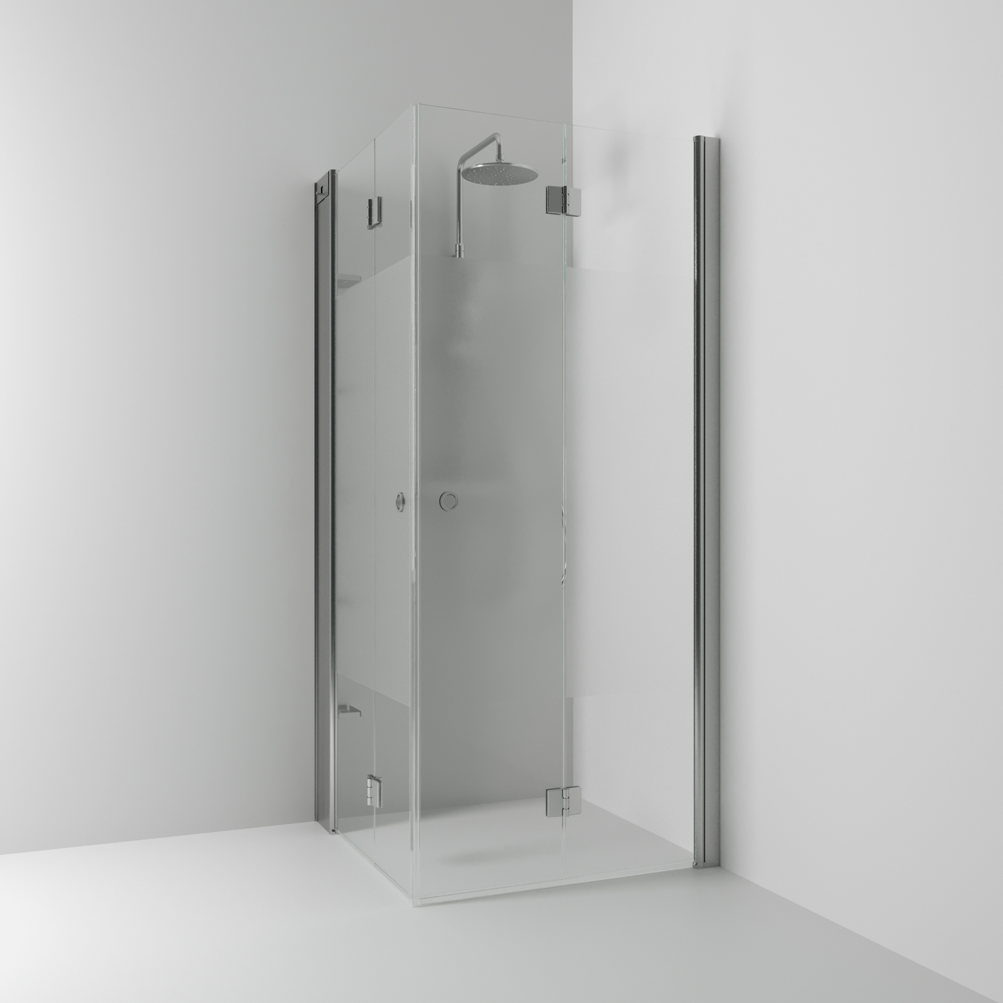 HÖRNDUSCH SVEDBERGS SKOGA VIKBAR ALU MA HALVFROST INTHT 70X70X198CM