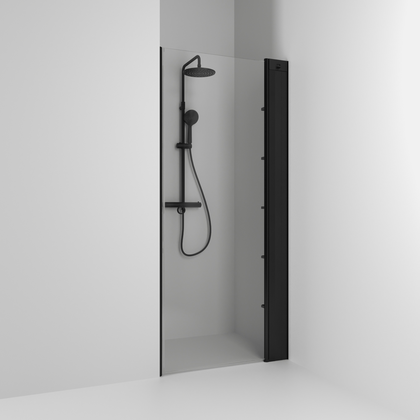 NISCHDUSCH SVEDBERGS SKOGA RAK SVART MATT KLAR ENKEL INTHT 76,3