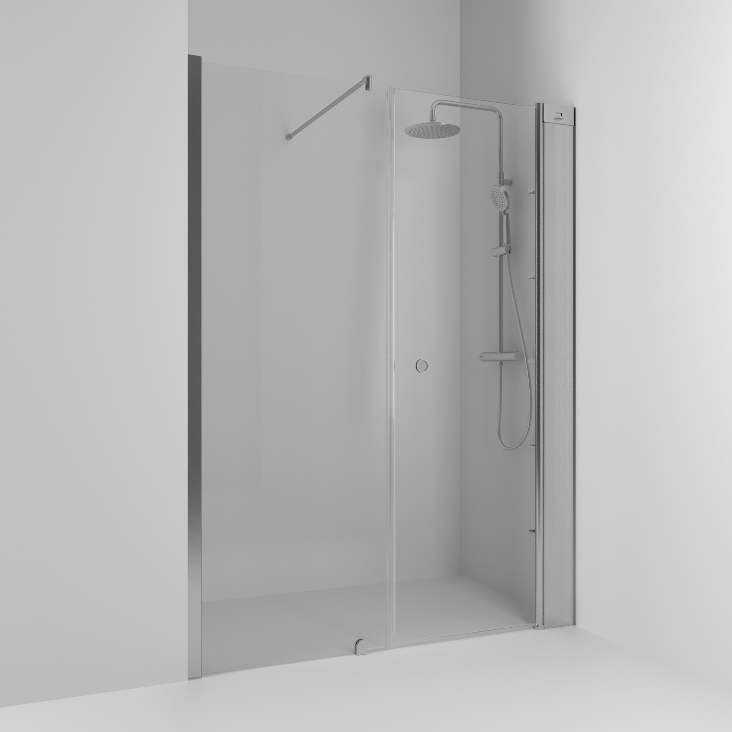 NISCHDUSCH SVEDBERGS SKOGA RAK/FAST ALU MATT KLAR INTHT 140X198X3CM