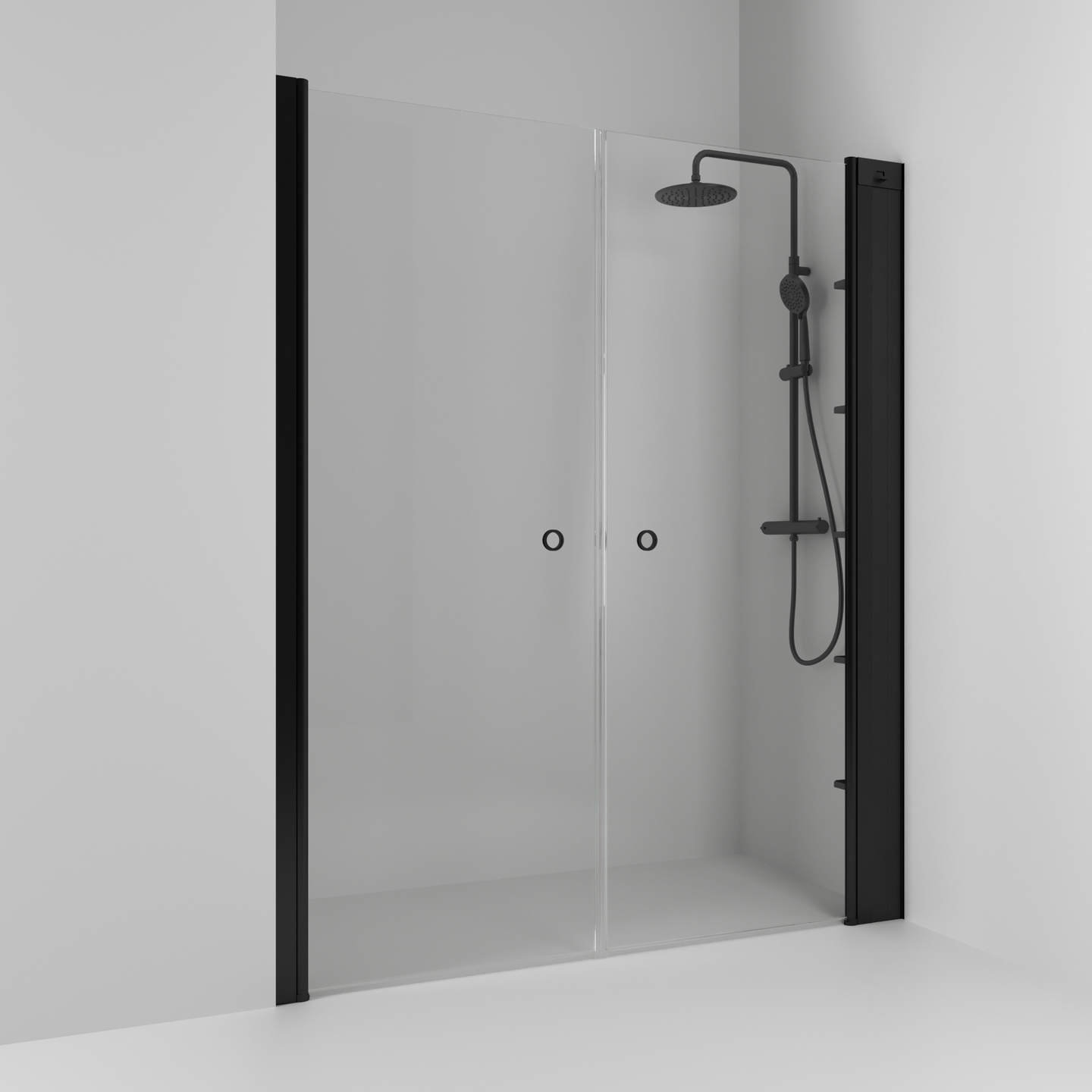 NISCHDUSCH SVEDBERGS SKOGA RAK SVART MATT KLAR DUBBEL INTHT 158