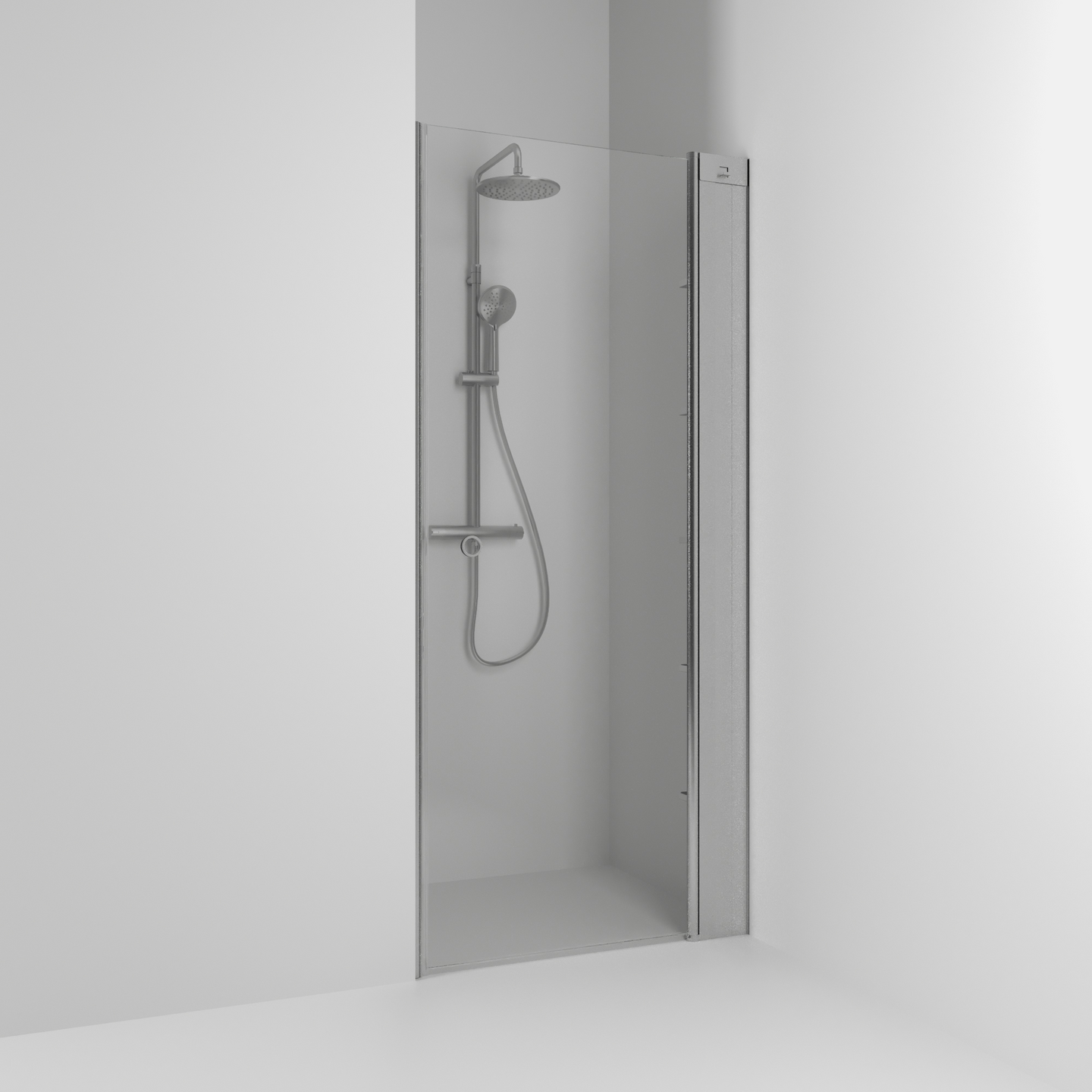 NISCHDUSCH SVEDBERGS SKOGA RAK ALU MATT KLAR ENKEL INTHT 96,3X198X3CM