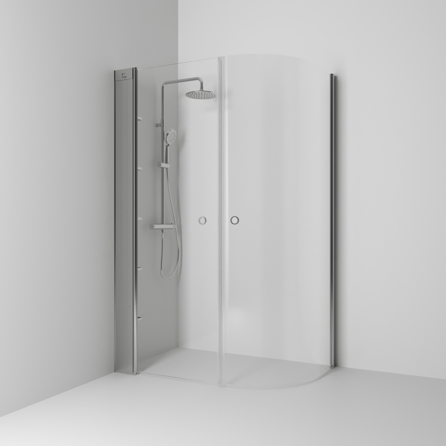 HÖRNDUSCH SVEDBERGS SKOGA RAK/U-FORMAD ALU MATT KLAR INTHT 147