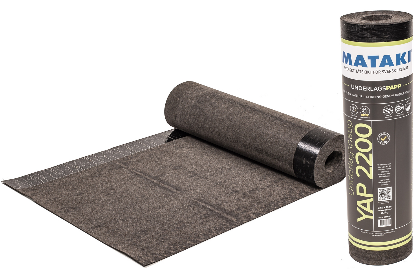 UNDERLAGSPAPP MATAKI YAP 2200 15X0,67M