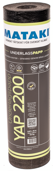UNDERLAGSPAPP MATAKI YAP 2200 15X0,67M