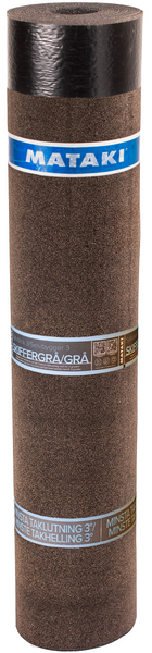 PAPP SJÄLVTÄCK 3 7X1M GRÅ TAKLUTN>3,6° MB180 SKIFFERGRÅ