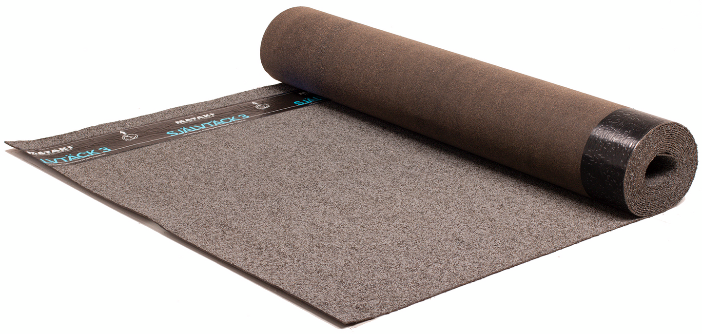 PAPP SJÄLVTÄCK 3 7X1M GRÅ TAKLUTN>3,6° MB180 SKIFFERGRÅ