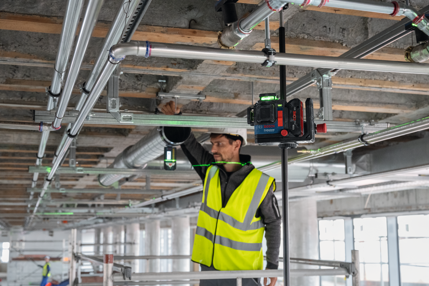 LINJELASER BOSCH GRÖN 18V-120-33, CG/DK20/4AH