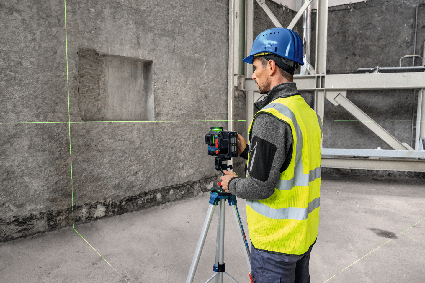 LINJELASER BOSCH GRÖN 18V-120-33, CG/DK20/4AH