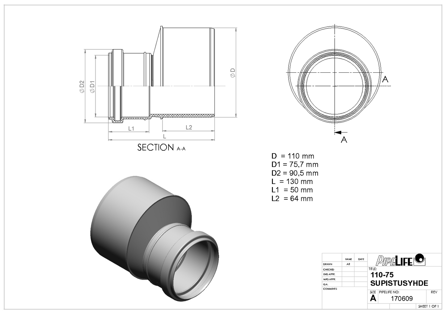 Ht Supistusyhde Pipelife