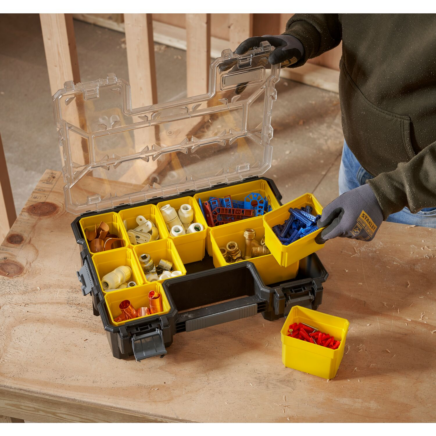 Säilytyslokerikko Stanley Fatmax syvä 115x355x440mm