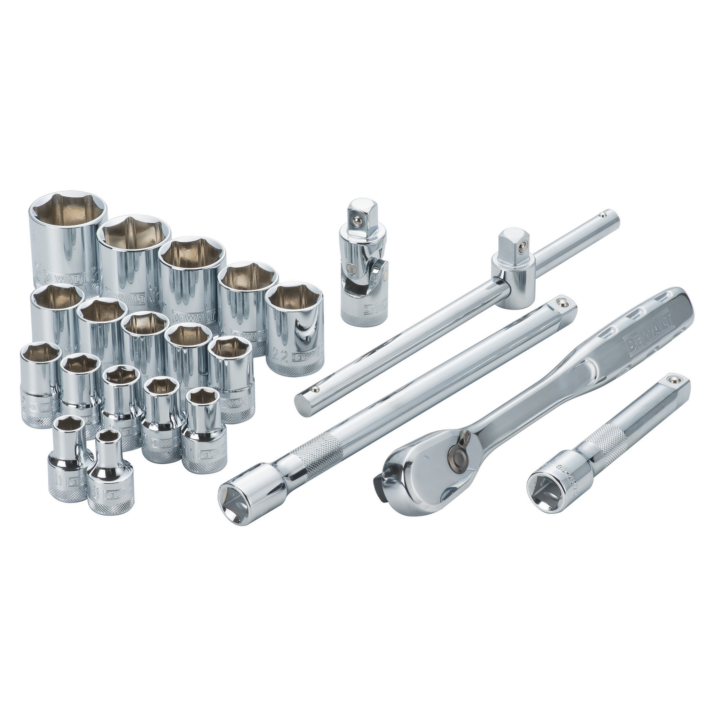 Hylsysarja Dewalt 1/2" 22-osainen