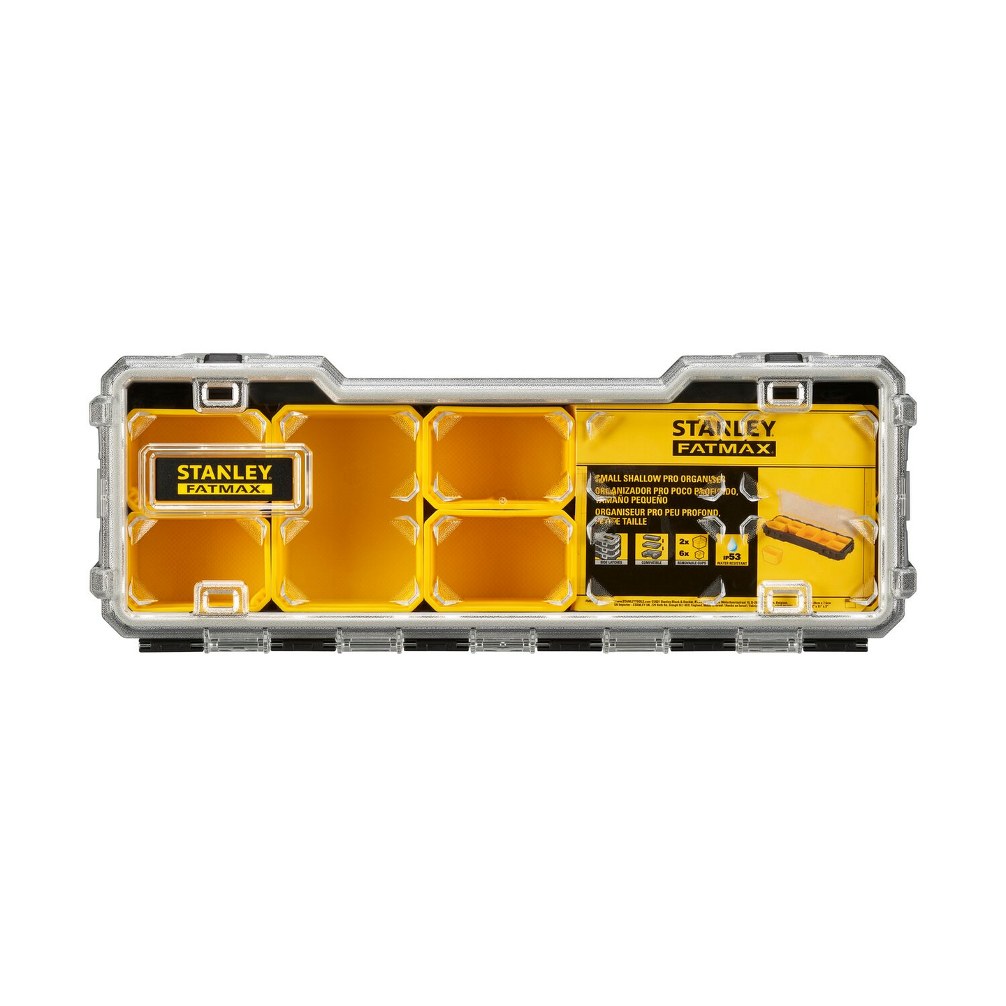 Säilytyslokerikko Stanley Fatmax matala 65x160x440mm