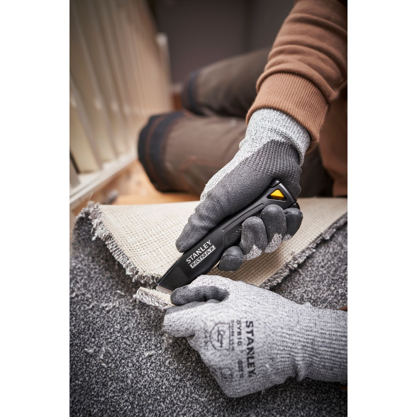 Mattoveitsi Stanley Fatmax musta 223mm