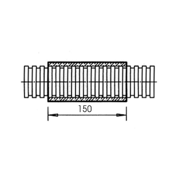Pikaliitin Vallox putkelle Bluesky 75mm