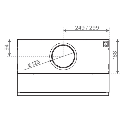 Liesikupu Vallox Delico KTD 500 musta