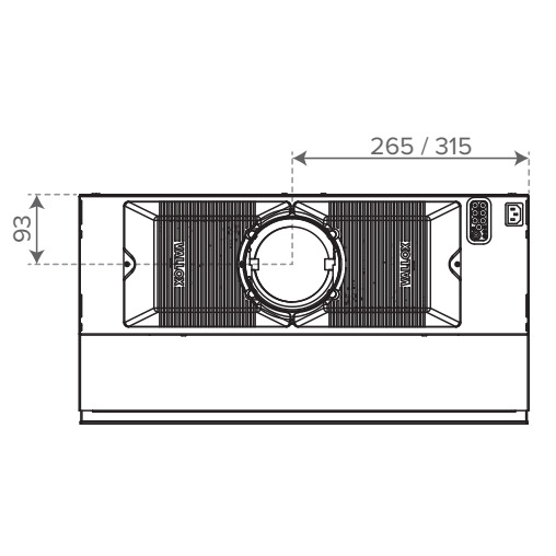 Liesikupu Vallox Delico PTD AC 500 valkoinen