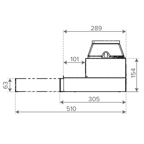 Liesikupu Vallox Delico KTD A 500 valkoinen